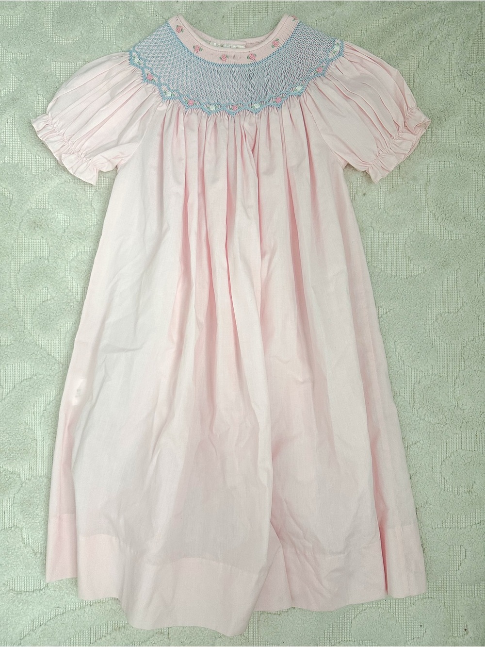 Rosalina Collections pink smocked dress size 5 NWOT